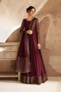 Iznik | Chinon Chiffon | CC-80 Embroidered Net - House Of Hania