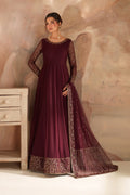 Iznik | Chinon Chiffon | CC-80 Embroidered Net - House Of Hania