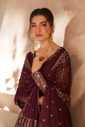 Iznik | Chinon Chiffon | CC-80 Embroidered Net - House Of Hania