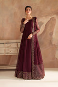 Iznik | Chinon Chiffon | CC-80 Embroidered Net - House Of Hania