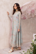 Iznik | Dahlia Embroidered Lawn | DL-10 - House Of Hania