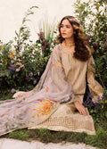 Iznik Dahlia Embroidered Luxury Lawn 3Pc Suit DL-03 CASCADE - House Of Hania