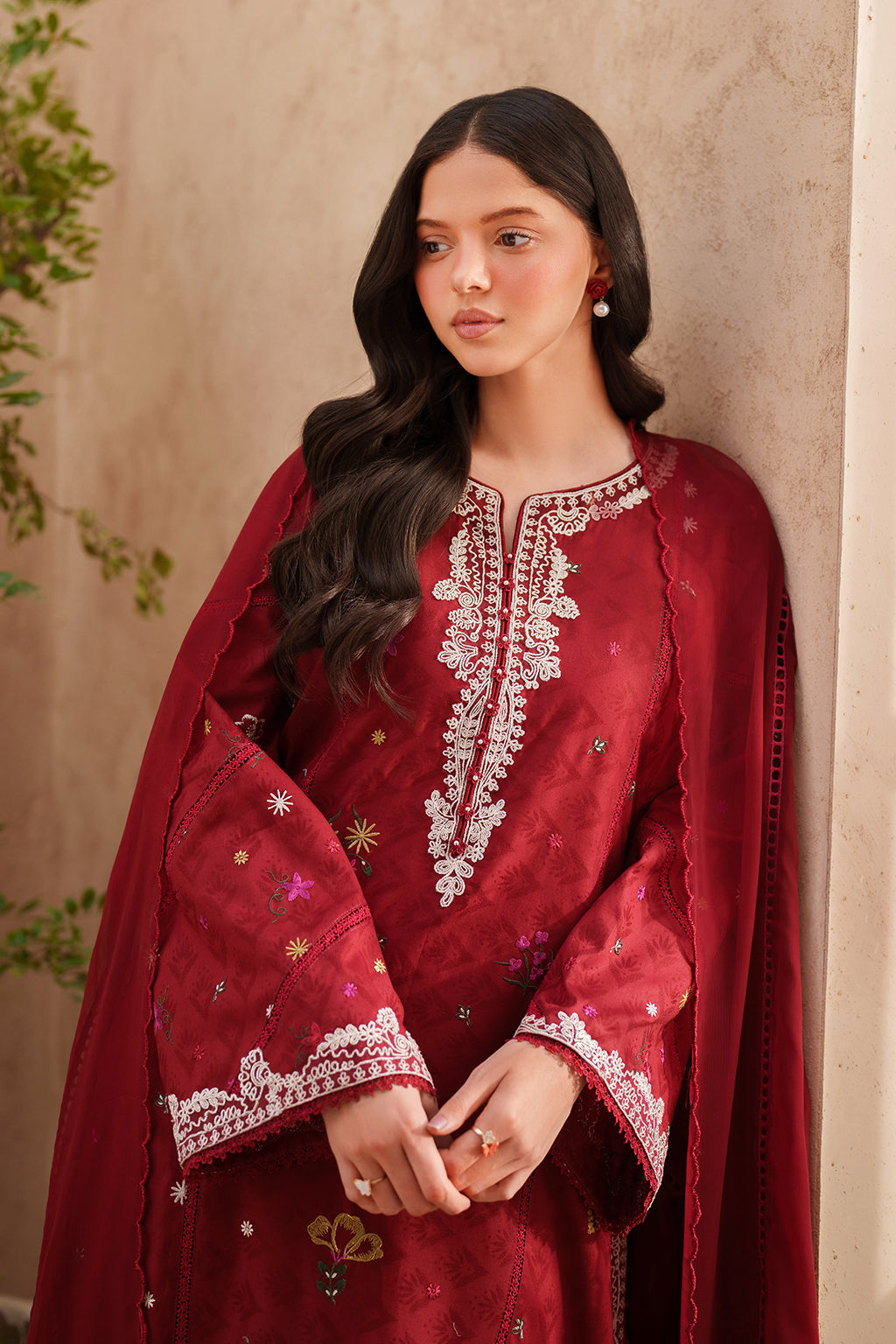 Iznik | Eid Lawn | EL-02 Embroidered Lawn - House Of Hania
