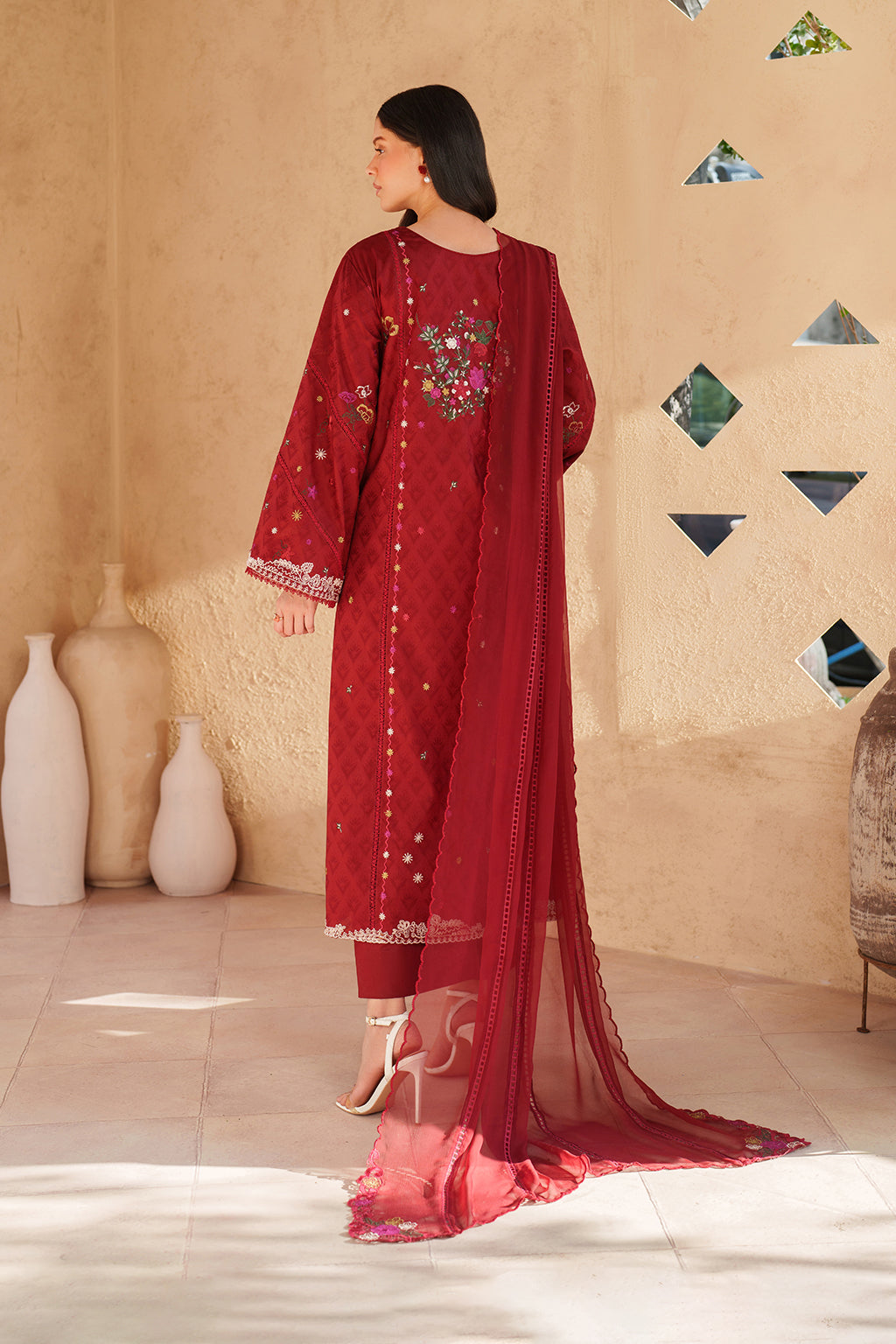 Iznik | Eid Lawn | EL-02 Embroidered Lawn - House Of Hania