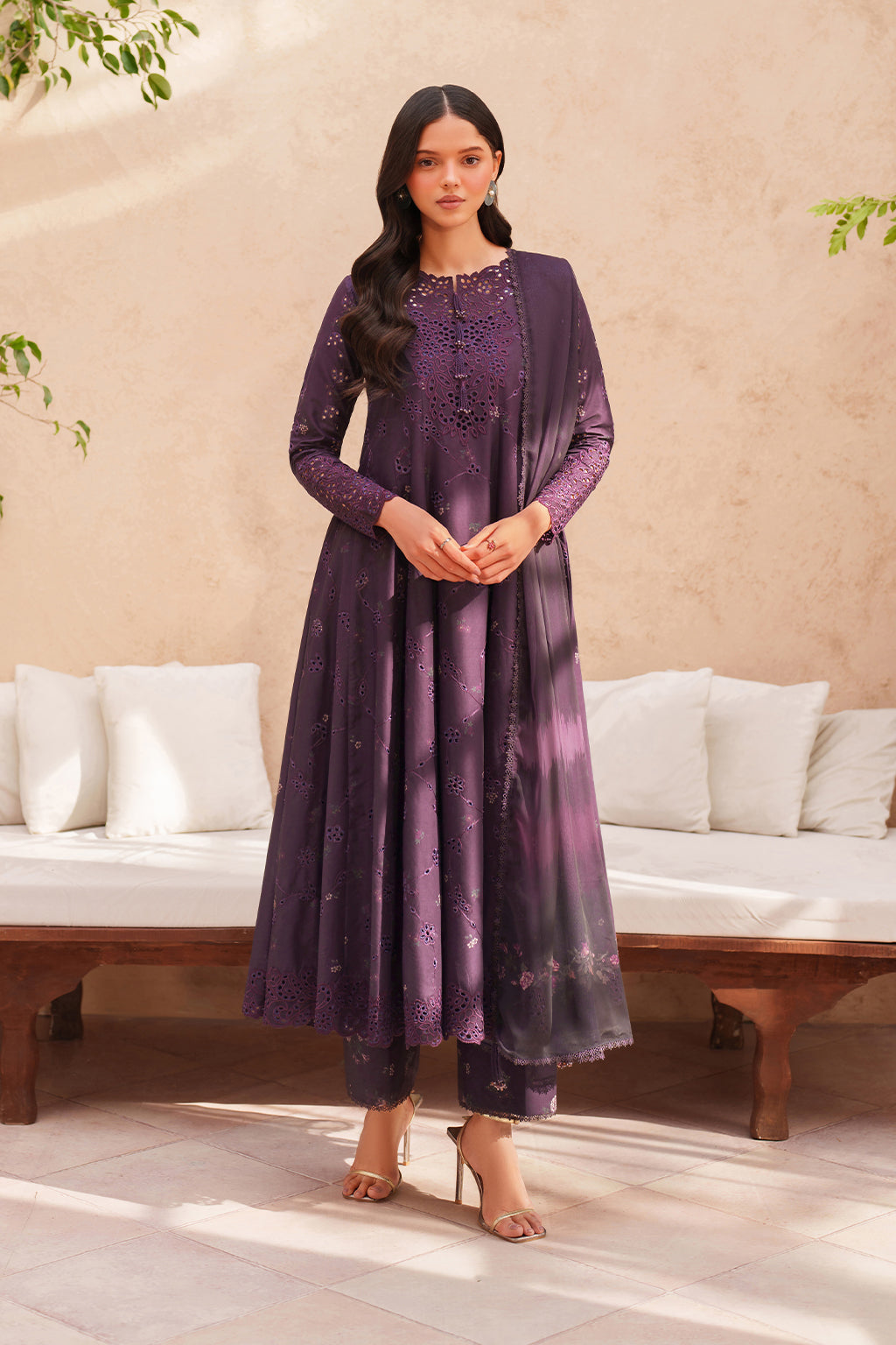Iznik | Eid Lawn | EL-08 Embroidered Lawn - House Of Hania