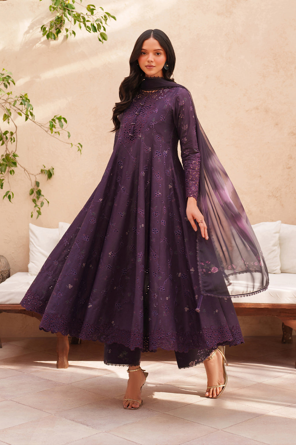 Iznik | Eid Lawn | EL-08 Embroidered Lawn - House Of Hania
