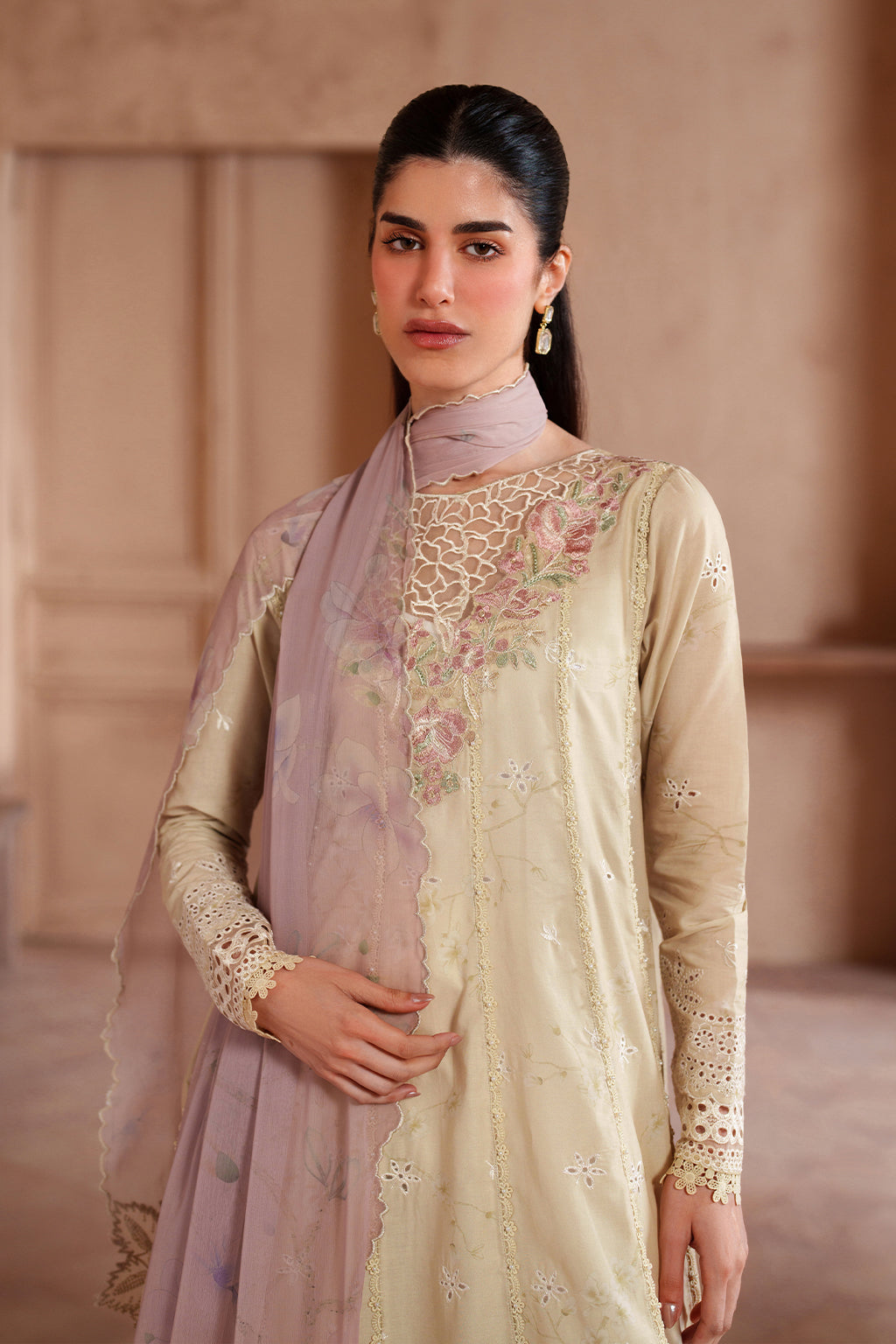 Iznik | Eid Lawn | EL-10 Embroidered Lawn - House Of Hania