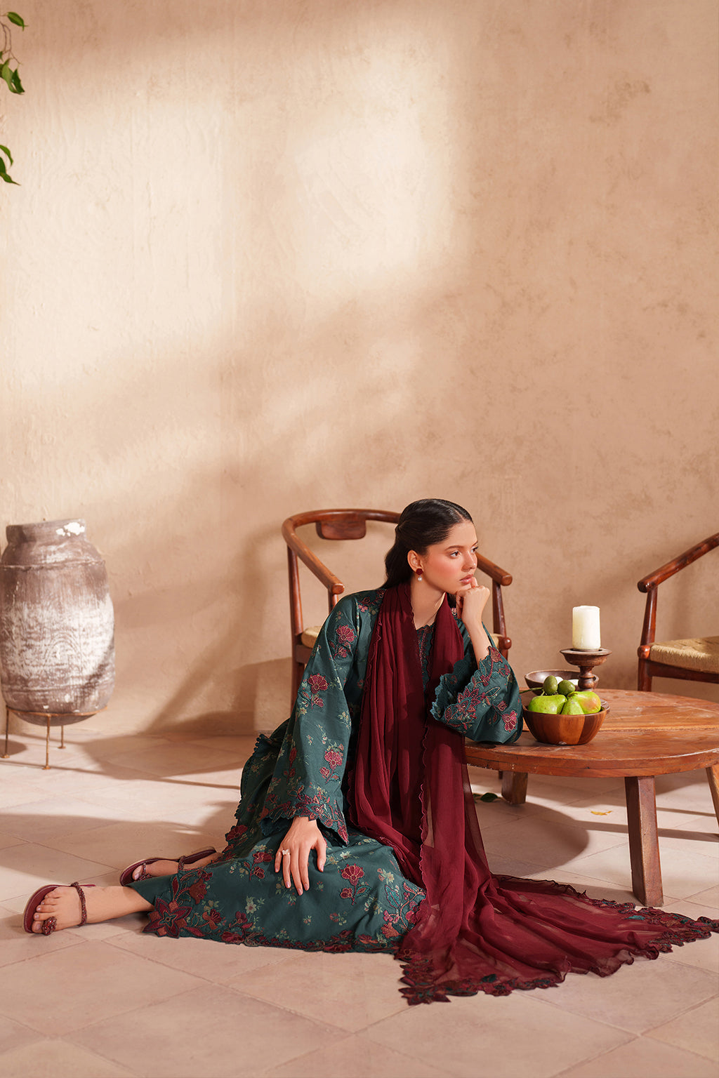 Iznik | Eid Lawn | EL-11 Embroidered Lawn - House Of Hania