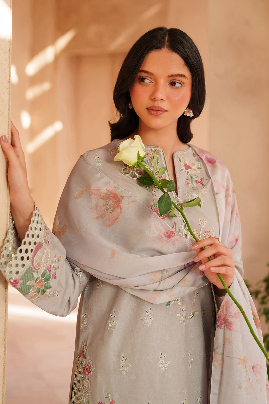 Iznik | Eid Lawn | EL-12 Embroidered Lawn - House Of Hania