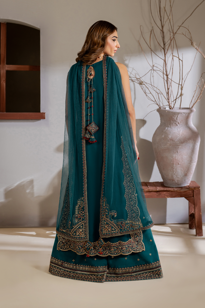 Iznik | Embroidered  Chiffon | CC-51 - House Of Hania