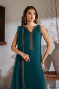 Iznik | Embroidered  Chiffon | CC-51 - House Of Hania
