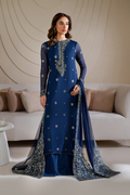 Iznik | Embroidered  Chiffon | CC-60 - House Of Hania