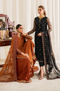 Iznik | Exclusive Formals | UE-288 Embroidered Net - House Of Hania