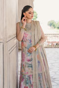 Iznik | Exclusive Formals | UE-312 Printed Georgette - House Of Hania