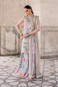 Iznik | Exclusive Formals | UE-312 Printed Georgette - House Of Hania