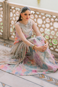 Iznik | Exclusive Formals | UE-312 Printed Georgette - House Of Hania