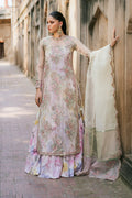 Iznik | Exclusive Formals | UE-320 Printed Raw Silk - House Of Hania