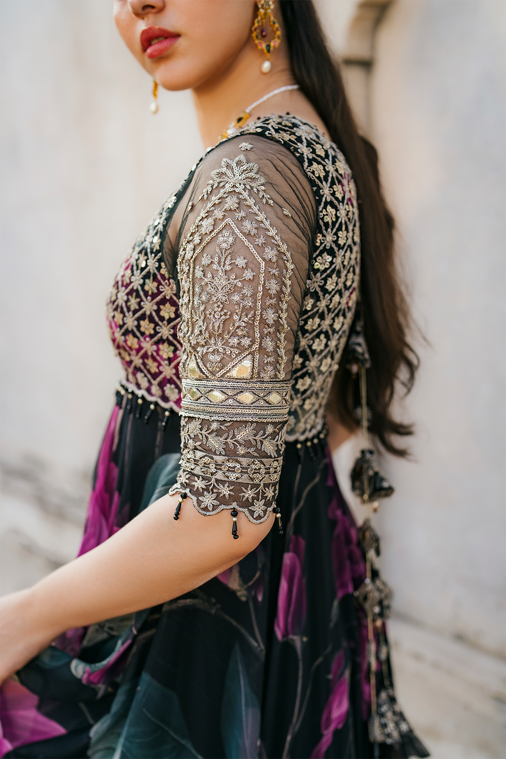 Iznik | Exclusive Formals | UE-321 Printed Chiffon - House Of Hania