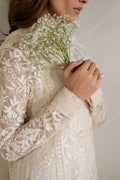 Iznik | Exclusive Formals | UE-391 Embroidered Chiffon - House Of Hania