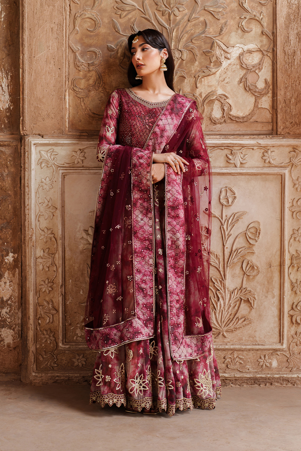 Iznik | Exclusive Formals | UE-533 Printed Chiffon - House Of Hania