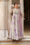 Iznik | Exclusive Formals | UE-546 Embroidered Chiffon - House Of Hania