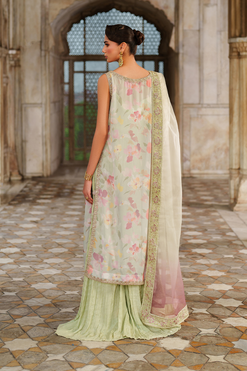 Iznik | Exclusive Formals | UE-549  Printed Chiffon - House Of Hania