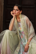 Iznik | Exclusive Formals | UE-549  Printed Chiffon - House Of Hania