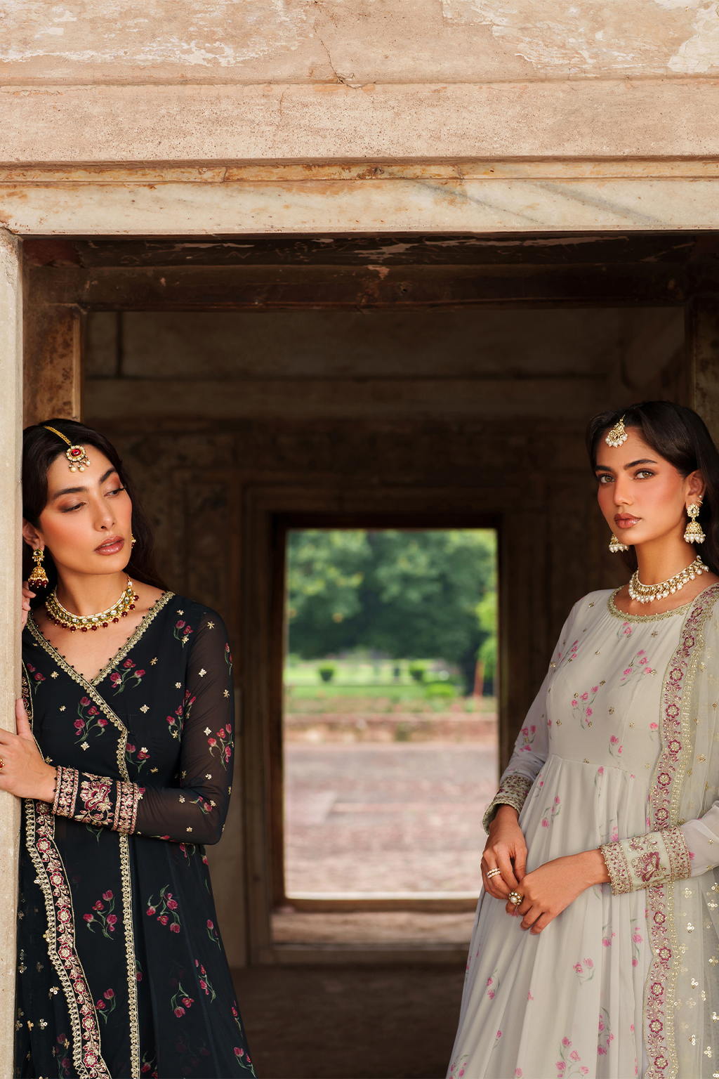 Iznik | Exclusive Formals | UE-550  Printed Chiffon - House Of Hania