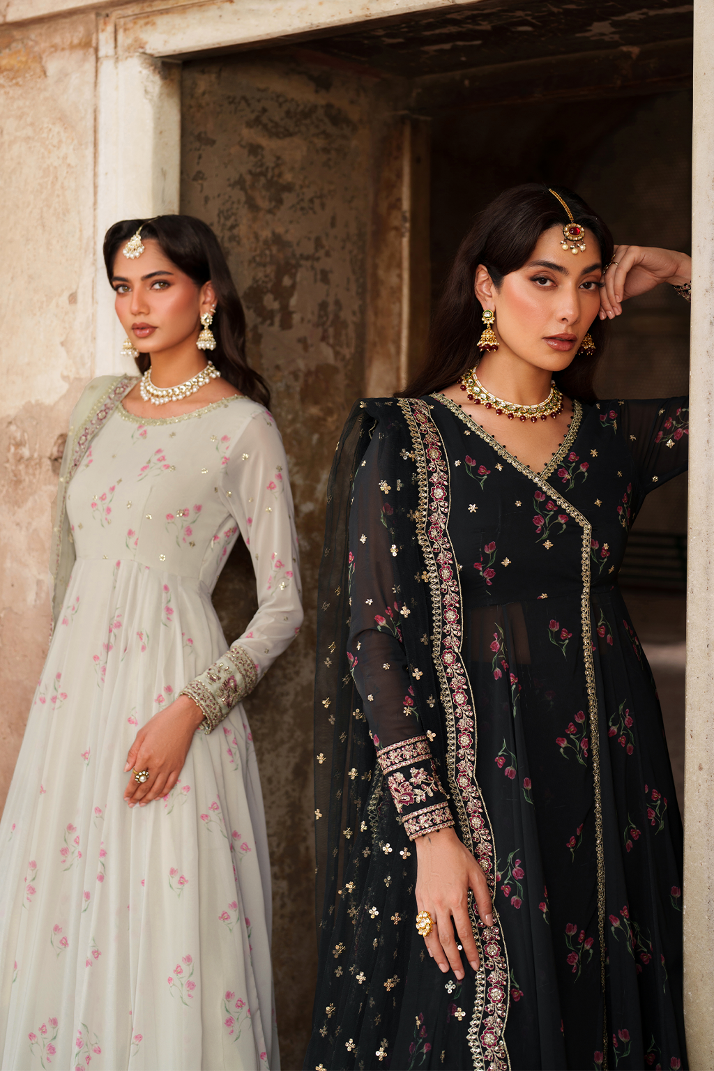 Iznik | Exclusive Formals | UE-550  Printed Chiffon - House Of Hania
