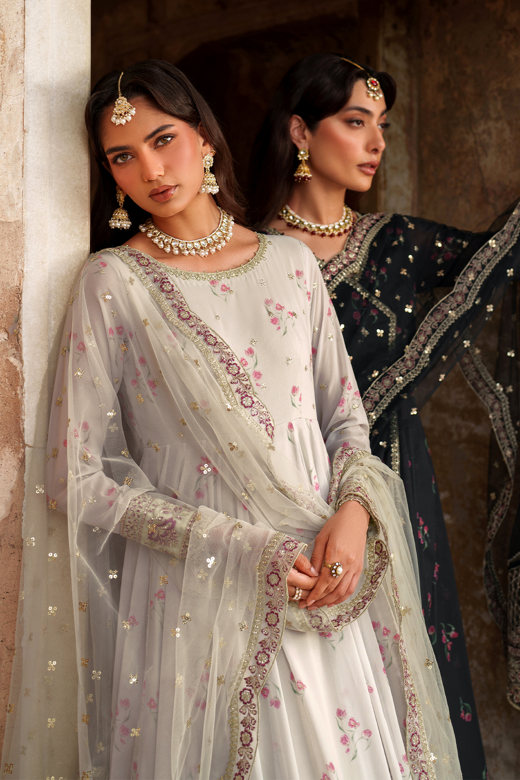 Iznik | Exclusive Formals | UE-550  Printed Chiffon - House Of Hania