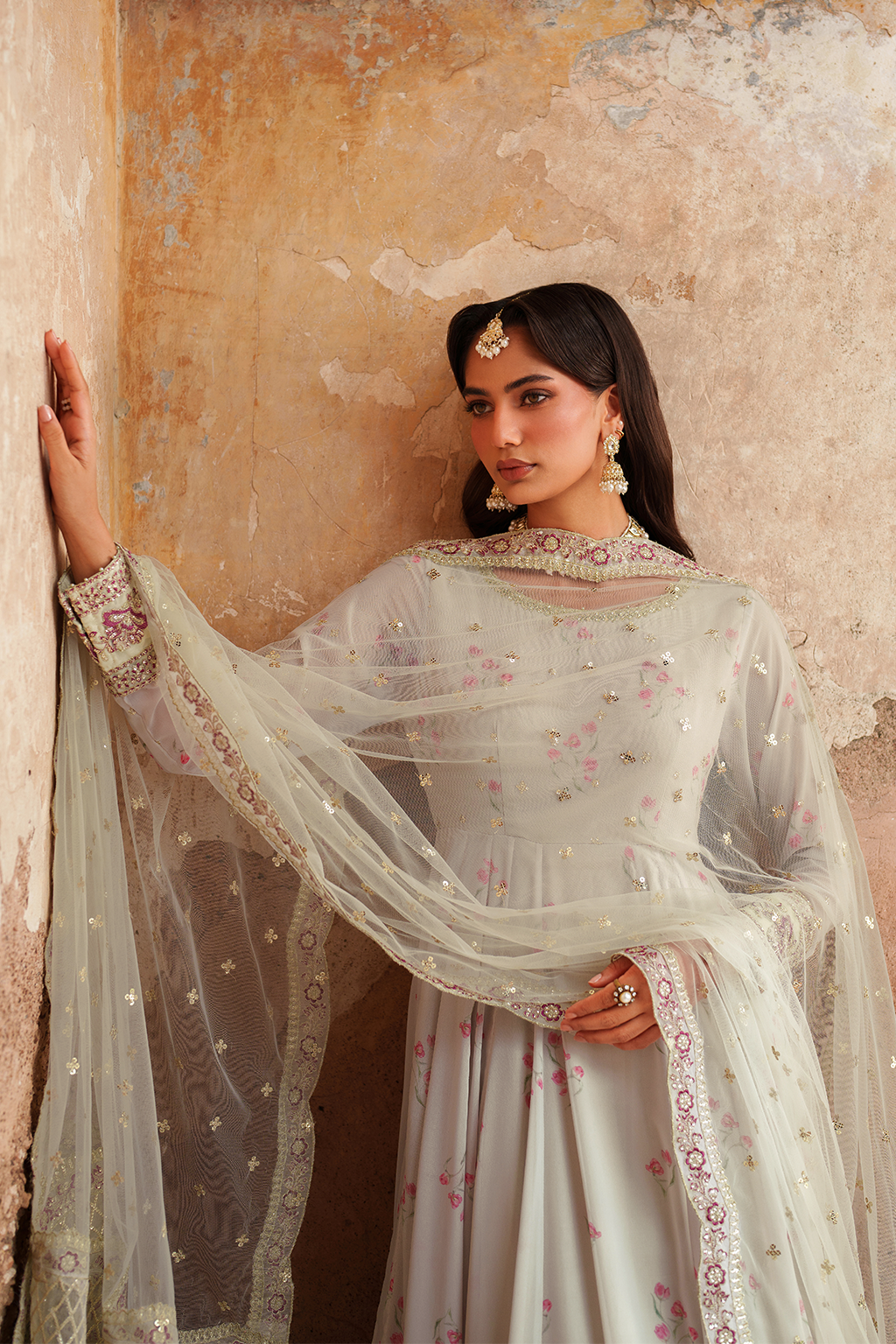 Iznik | Exclusive Formals | UE-551  Printed Chiffon - House Of Hania