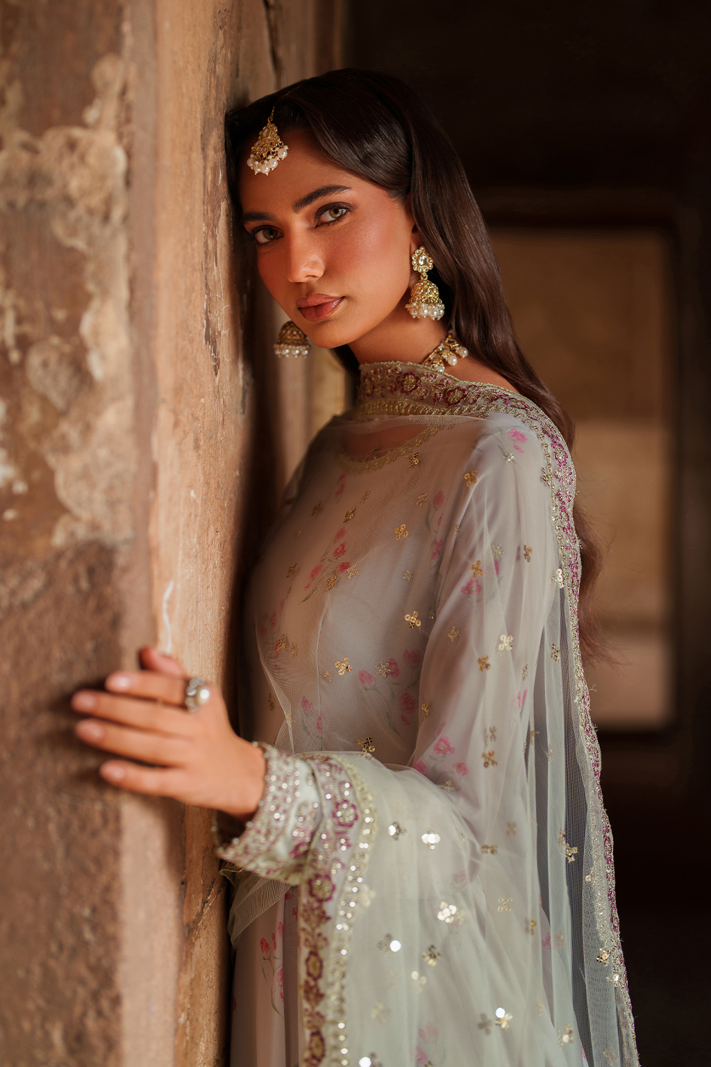 Iznik | Exclusive Formals | UE-551  Printed Chiffon - House Of Hania
