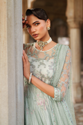 Iznik | Exclusive Formals | UE-553 Embroidered Net - House Of Hania
