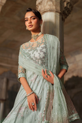 Iznik | Exclusive Formals | UE-553 Embroidered Net - House Of Hania