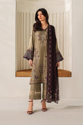Iznik | Exclusive Formals | UE-614 Embroidered Ramen Silk - House Of Hania