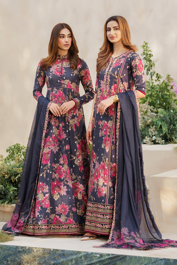 Iznik | Exclusive Lawn | SFL-12 EMBROIDERED LAWN - House Of Hania