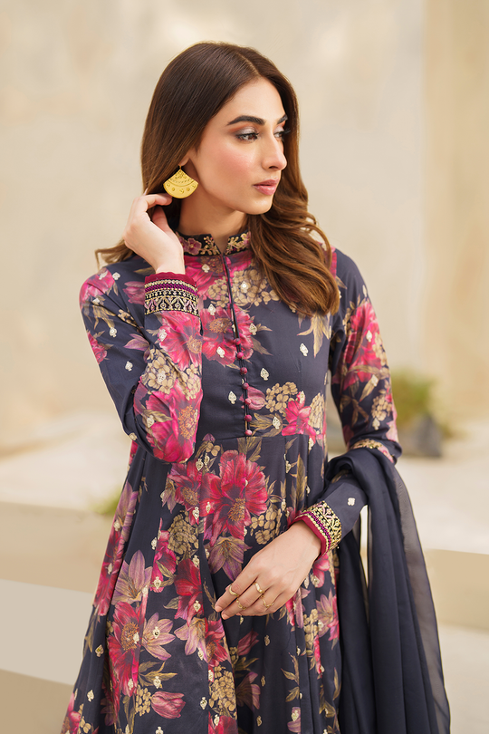 Iznik | Exclusive Lawn | SFL-12 EMBROIDERED LAWN - House Of Hania