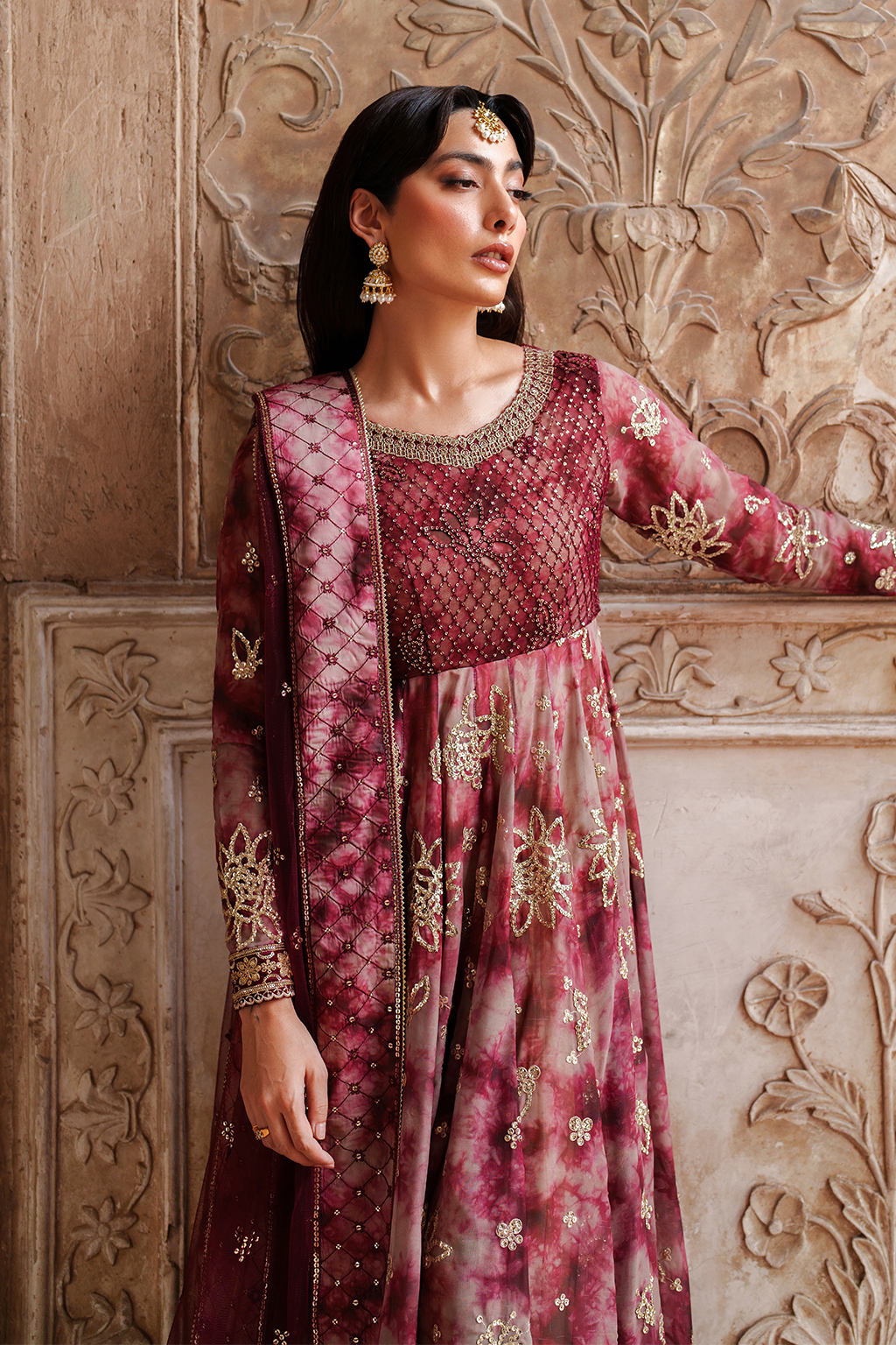 Iznik | Festive Formal | UE-533 Printed Chiffon - House Of Hania