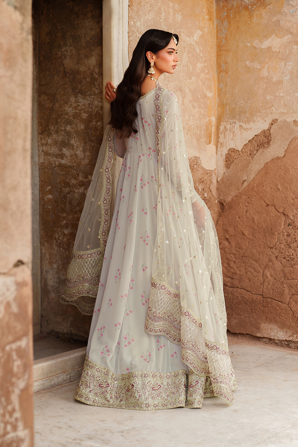Iznik | Festive Formal | UE-551 Printed Chiffon - House Of Hania