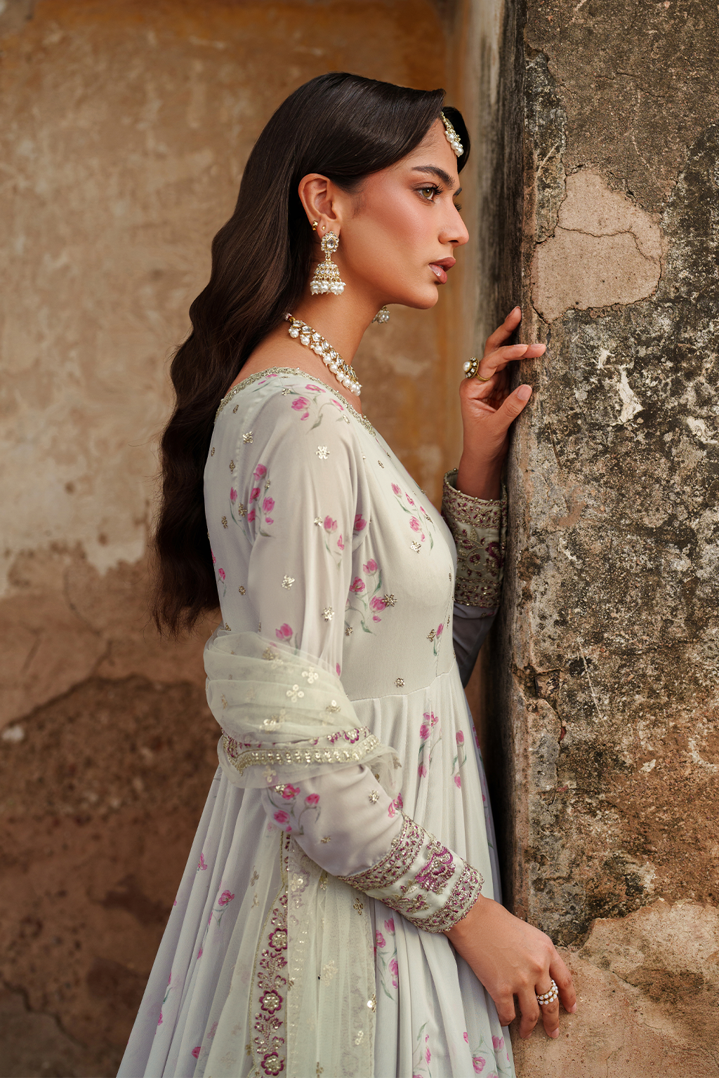 Iznik | Festive Formal | UE-551 Printed Chiffon - House Of Hania
