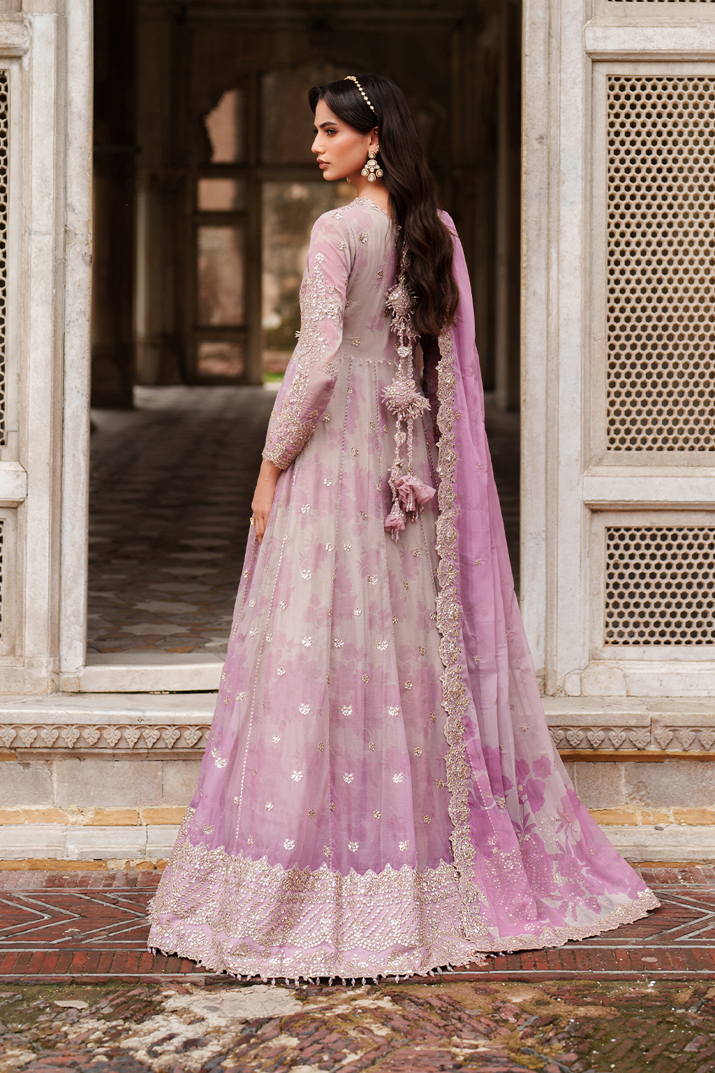 Iznik | Festive Formal | UE-555 Printed Chiffon - House Of Hania