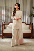 Iznik | Festive Formals | UE-532 Embroidered Chiffon - House Of Hania