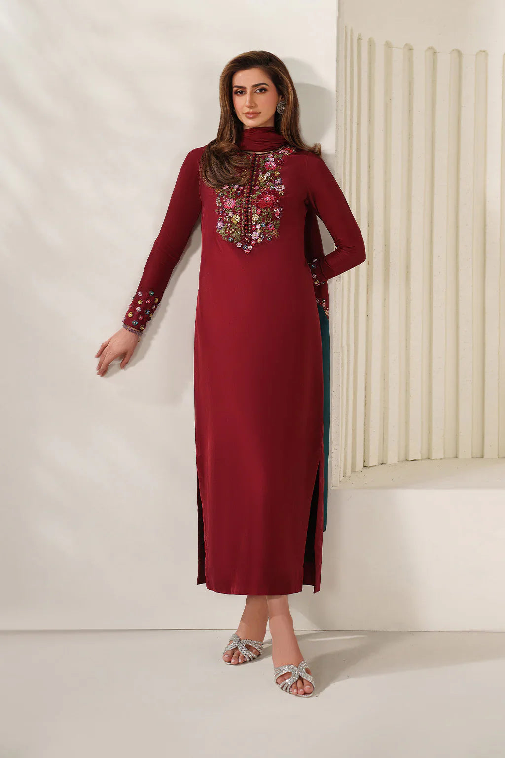 Iznik | Festive Formals | UE-612 Ramen Silk - House Of Hania