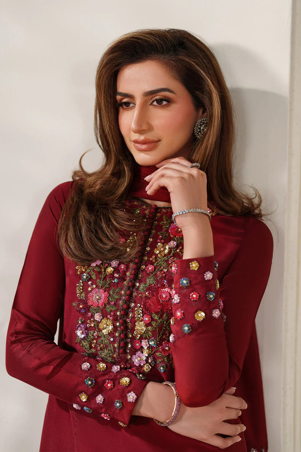 Iznik | Festive Formals | UE-612 Ramen Silk - House Of Hania