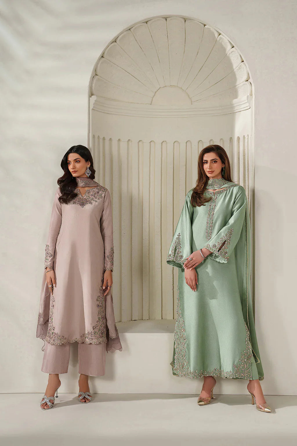 Iznik | Festive Formals | UE-613 Ramen Silk - House Of Hania