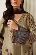 Iznik | Festive Formals | UE-614 Embroidered Ramen Silk - House Of Hania