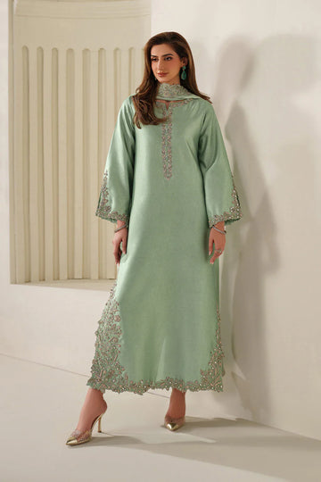 Iznik | Festive Formals | UE-615 Textured Silk - House Of Hania