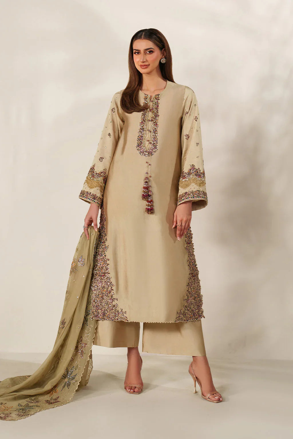 Iznik | Festive Formals | UE-617 Sheesha Silk - House Of Hania