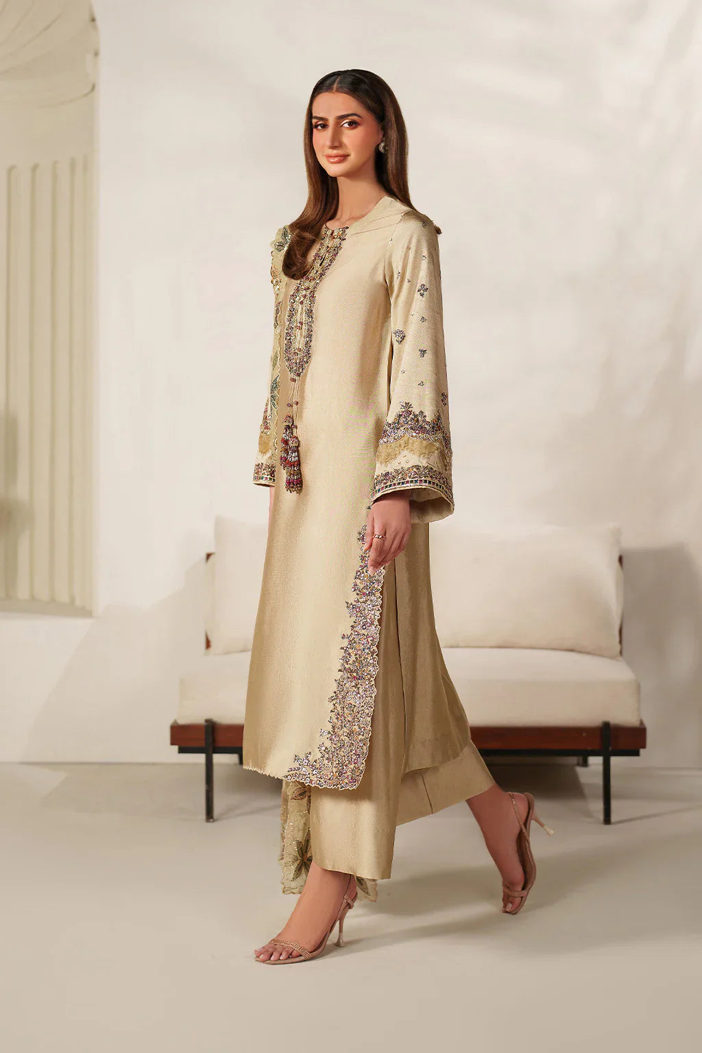 Iznik | Festive Formals | UE-617 Sheesha Silk - House Of Hania