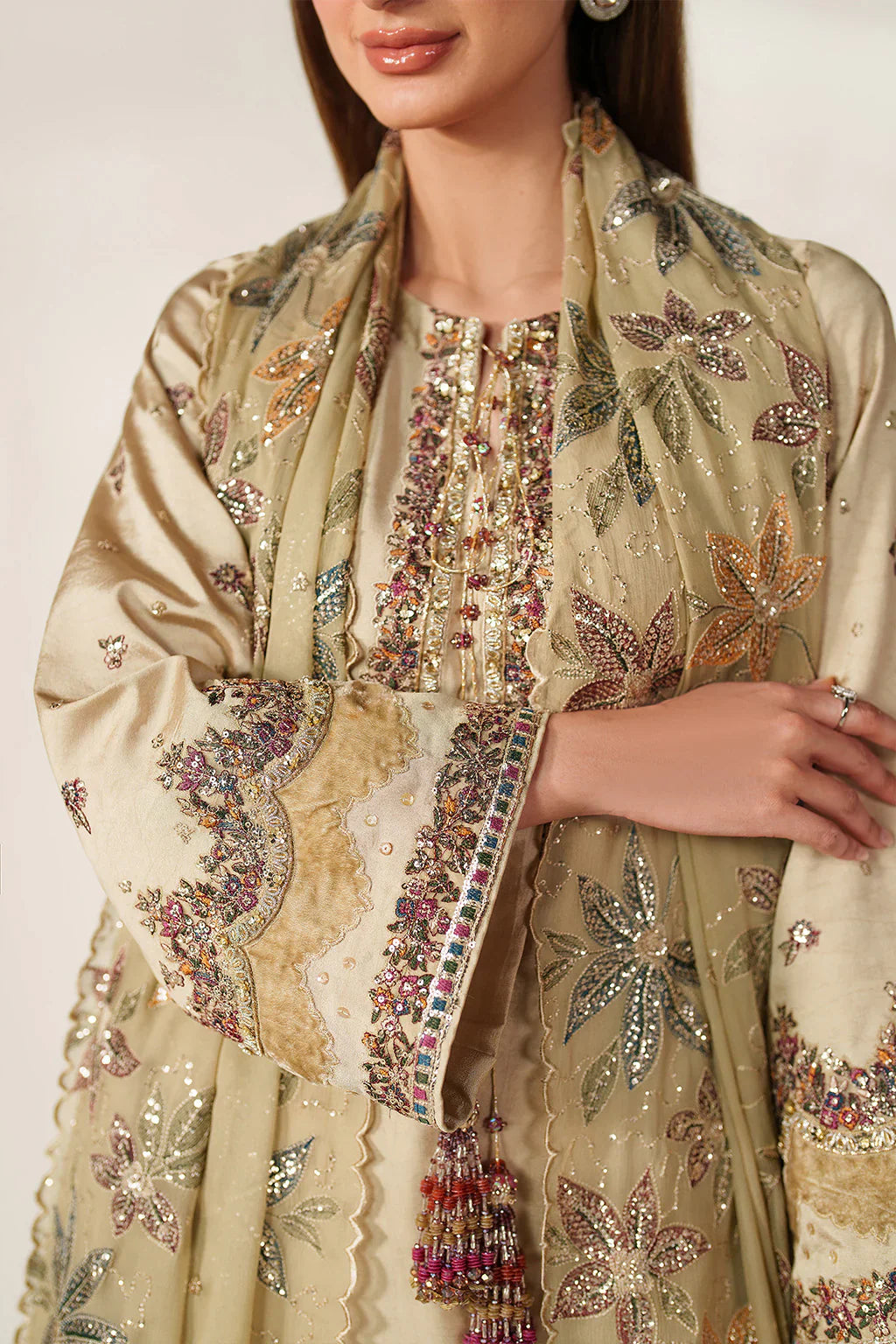 Iznik | Festive Formals | UE-617 Sheesha Silk - House Of Hania